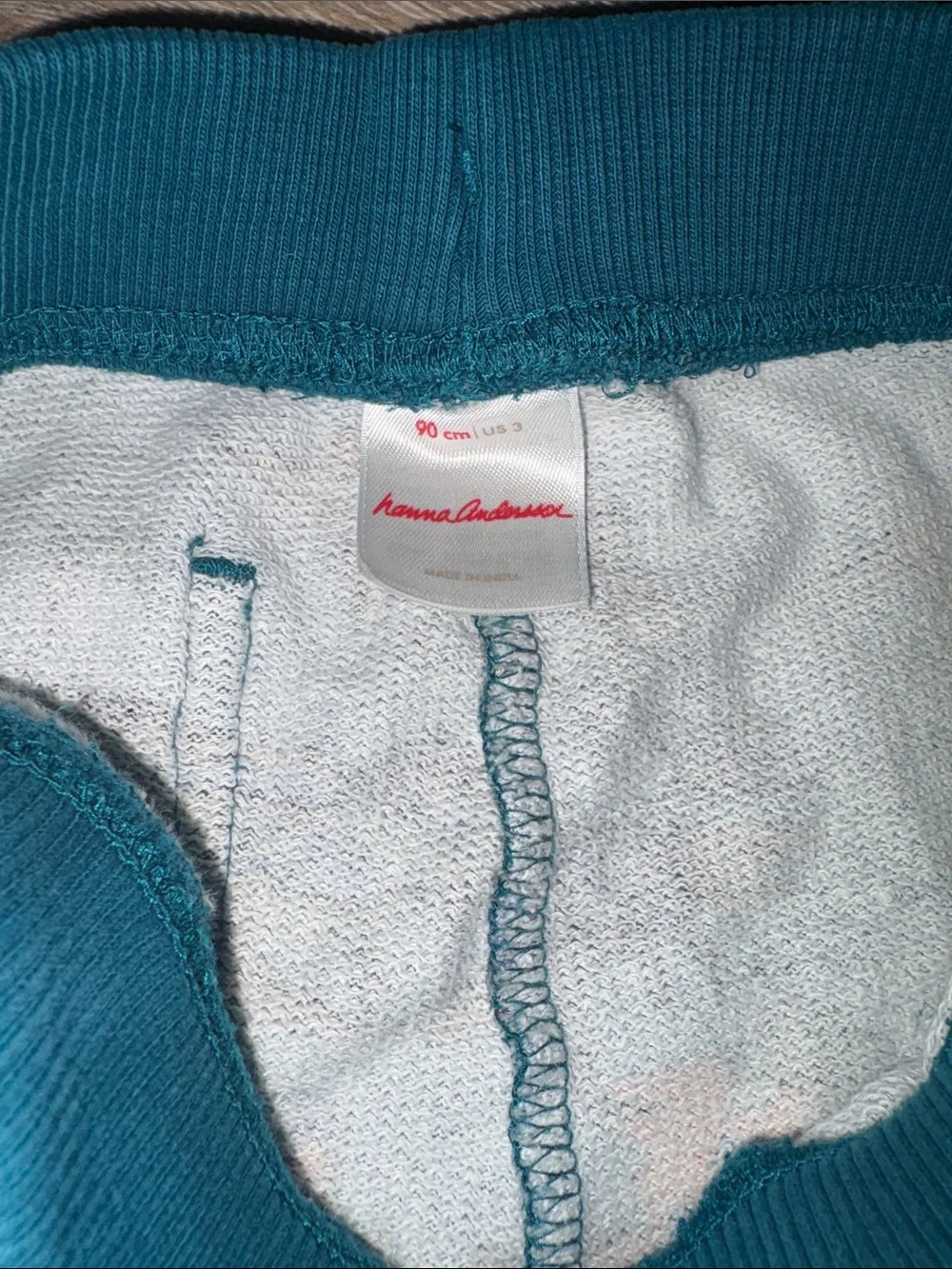 Hanna Andersson Teal Dinosaur Print Zip-Pocket Pull-On Shorts
